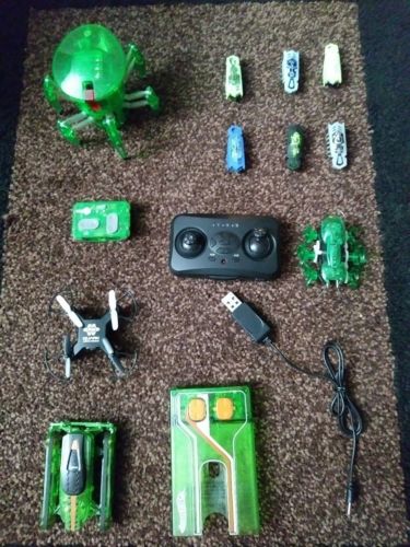 Lot of 10 Hex Bugs, Hot Wheels, Micro Drone