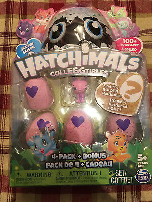 NEW Hatchimals Colleggtibles Season 2  Golden Figure Hatching Egg 5 Pack Easter