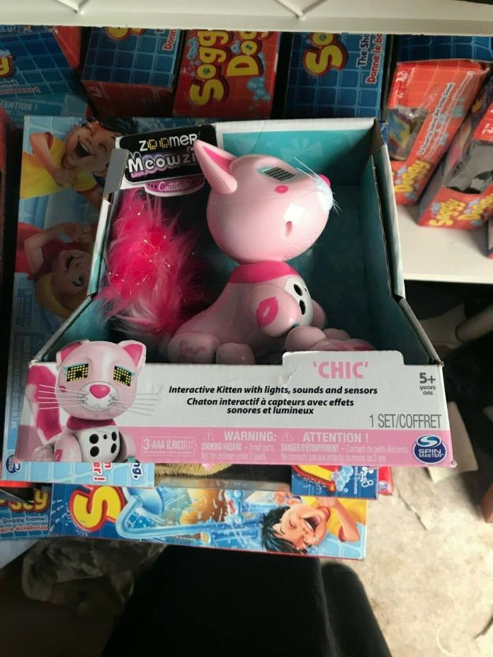 ZOOMER MEOWZIES CHIC INTERACTIVE KITTEN WITH LIGHTS, SOUNDS & SENSORS