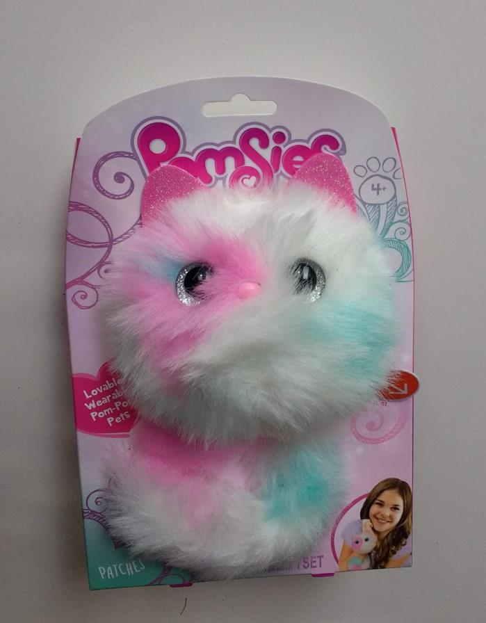 Pomsies Patches Interactive Cat Pink/White/Blue NEW