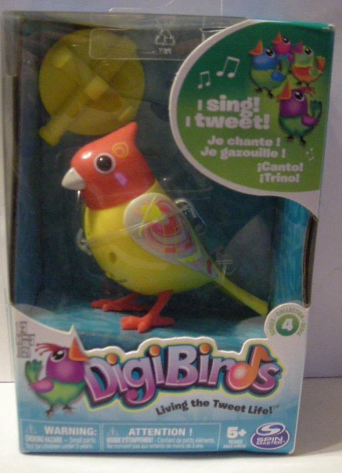 DigiBirds Dawn Red Yellow Electronic Singing Song Bird Brand New