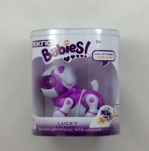 Brand new..Tekno Babies Robotic Lucky the Purple Puppy