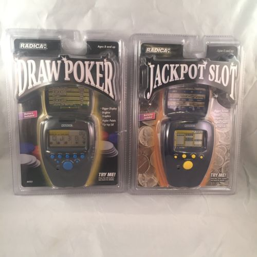 Radica Lot Jackpot Slot Draw Poker 1999 Electronic Handheld Game