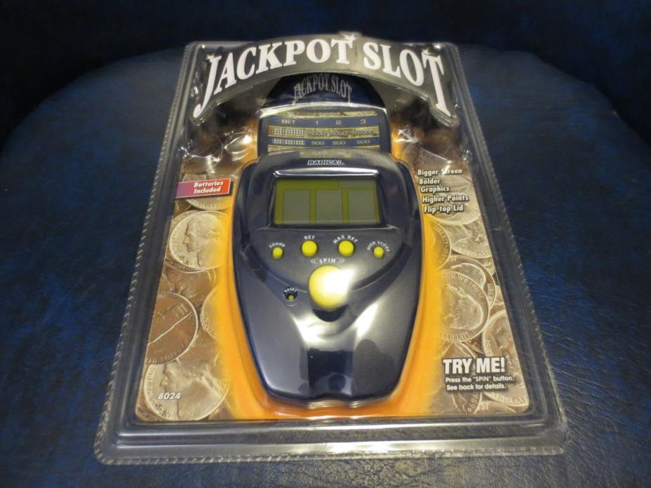 Radica Jackpot Slot 1999 Electronic Handheld Game 8024 New In Package
