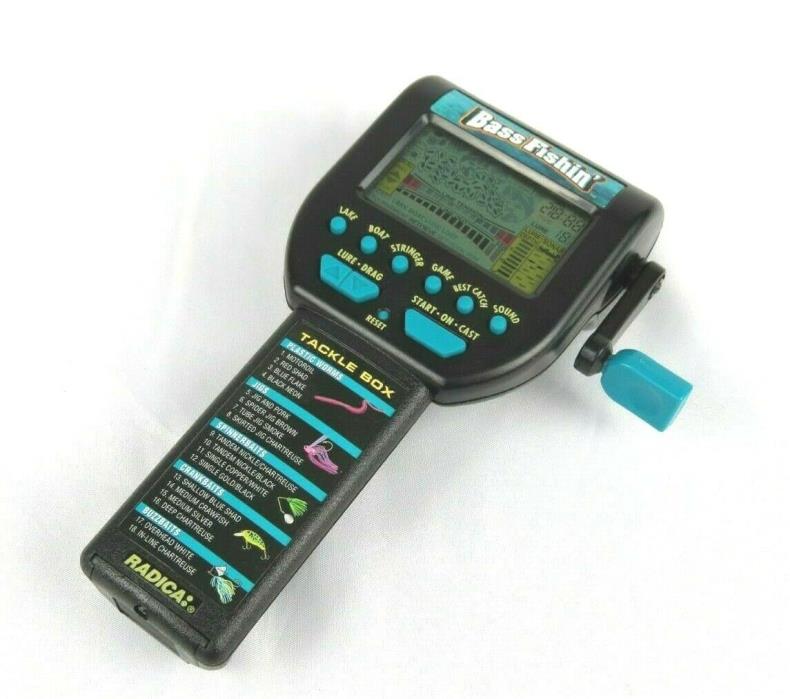 Bass Fishin' vintage electronic handheld game 1996 Radica