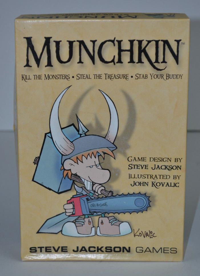 MUNCHKIN Card Game Steve Jackson Games 2001 Cards Rules Box