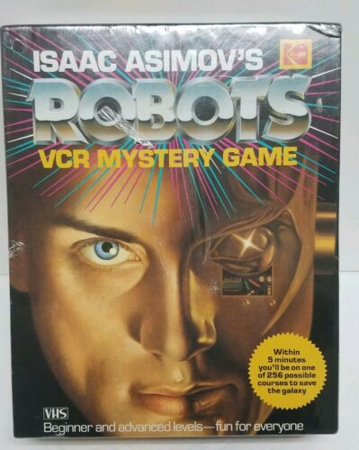 NEW SEALED ISAAC ASIMOV'S Robots VCR Mystery Game Sci-fi Adventure Kodak