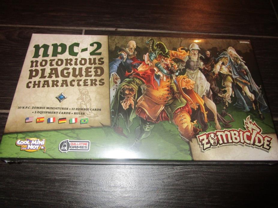 ZOMBICIDE Black Plague NPC-2 Notorious Characters Complete ZBP Cool Mini or Not