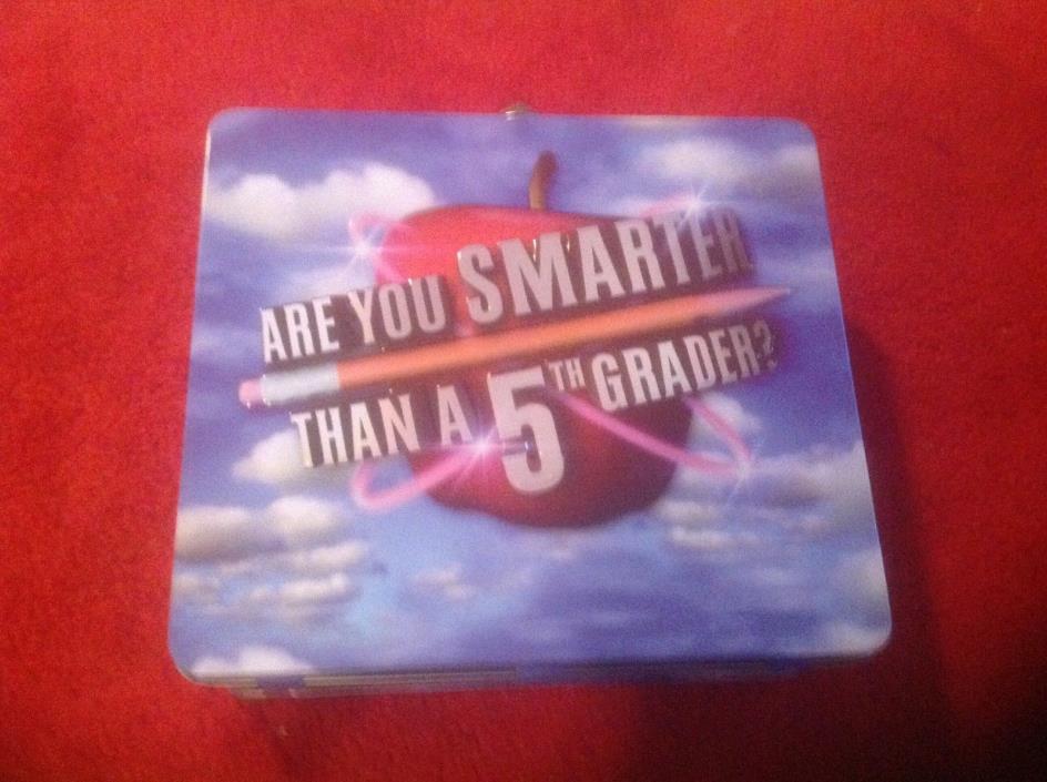 Are You Smarter Than a 5th Grader Board Game Metal Lunch Box & CD!! BRAND NEW!!