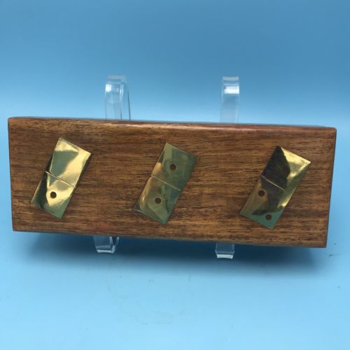 Domino Game, Dominoes in Precious wood Box with Brass Marquetry 8