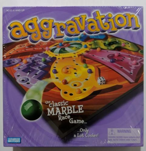 2002 AGGRAVATION - Classic Marble Race Board Game HASBRO - NIB Sealed