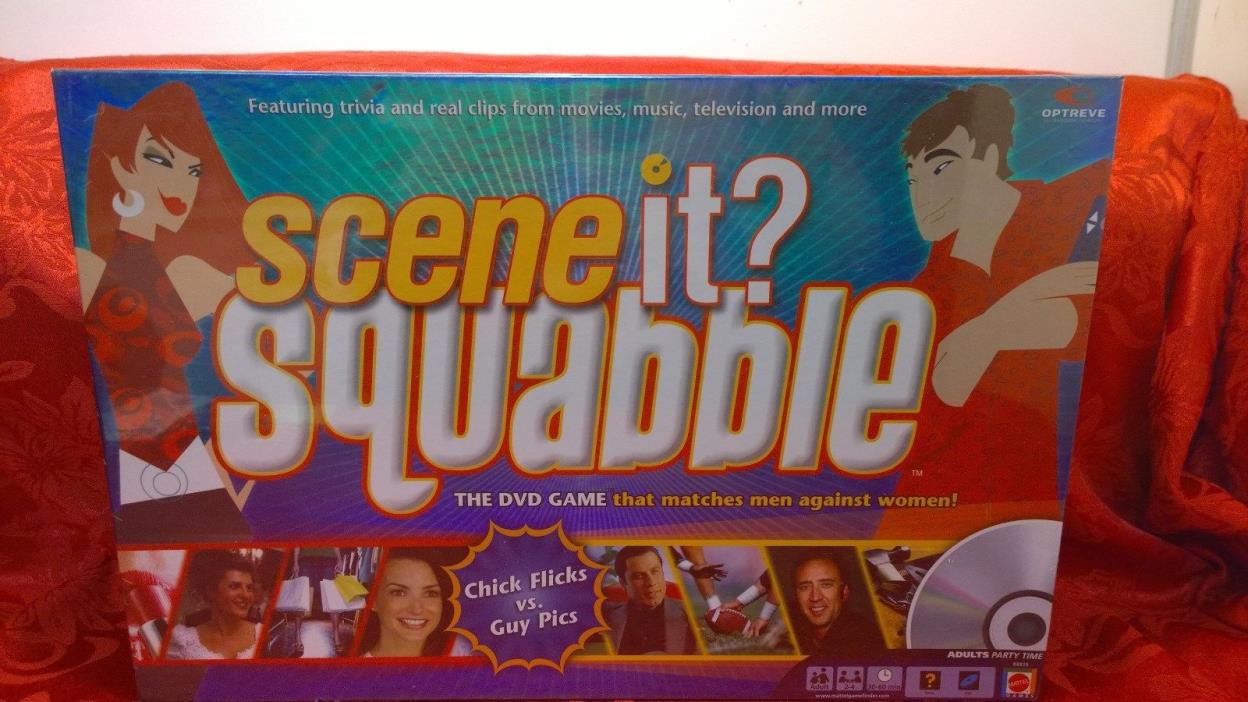 Scene It ? ~ Squabble ~ The Dvd Game ~ 2006  New Factory Sealed Gals Vs. Guys