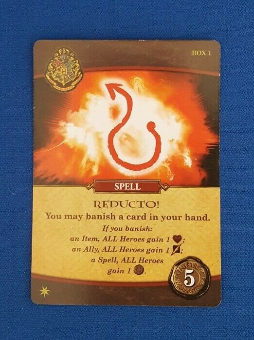 Harry Potter Battle For Hogwarts Promo Reducto! Spell Card Game