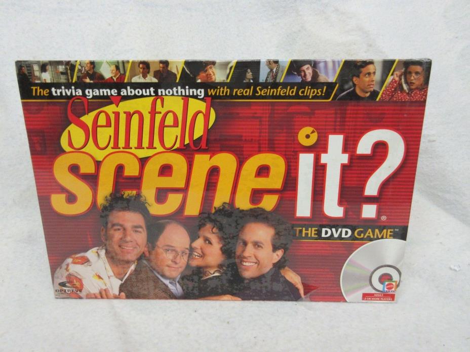 NEW SEALED SEINFELD SCENE IT DVD GAME TRIVIA QUESTIONS