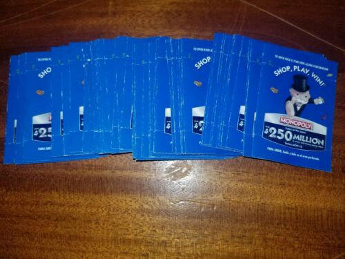 151 SEALED Unopened Monopoly Game Tickets - Safeway Vons Albertsons 2019 WIN NOW