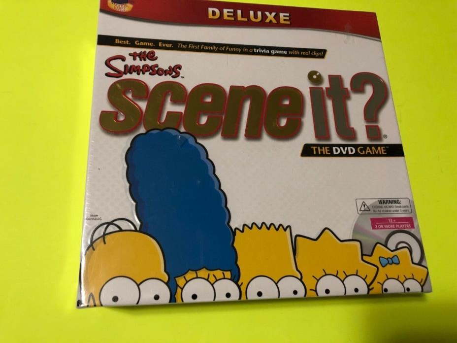 The Simpsons Scene It Deluxe DVD Trivia Board Game TV New Sealed 2009