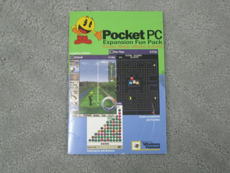 Pocket PC Expansion Pack Pac-Man Zio Golf Fun With Bubbles Windows 098-88768