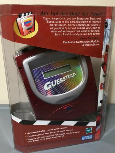 Brand New Parker Brothers GUESSTURES Electronic Charades Portable Handheld Game