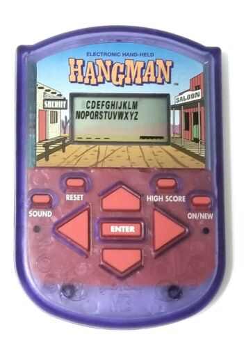 HANGMAN Electronic Handheld Game by Milton Bradley Vintage 1995
