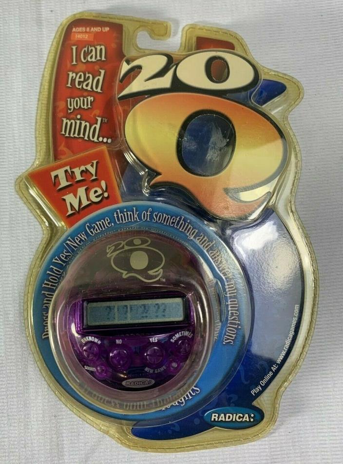 New 20 Q Questions Version 2 Radica Handheld Travel Game Mattel Factory Sealed