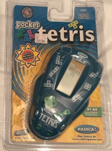 Radica Games Handheld Pocket Electronic Tetris 72014 Sealed New
