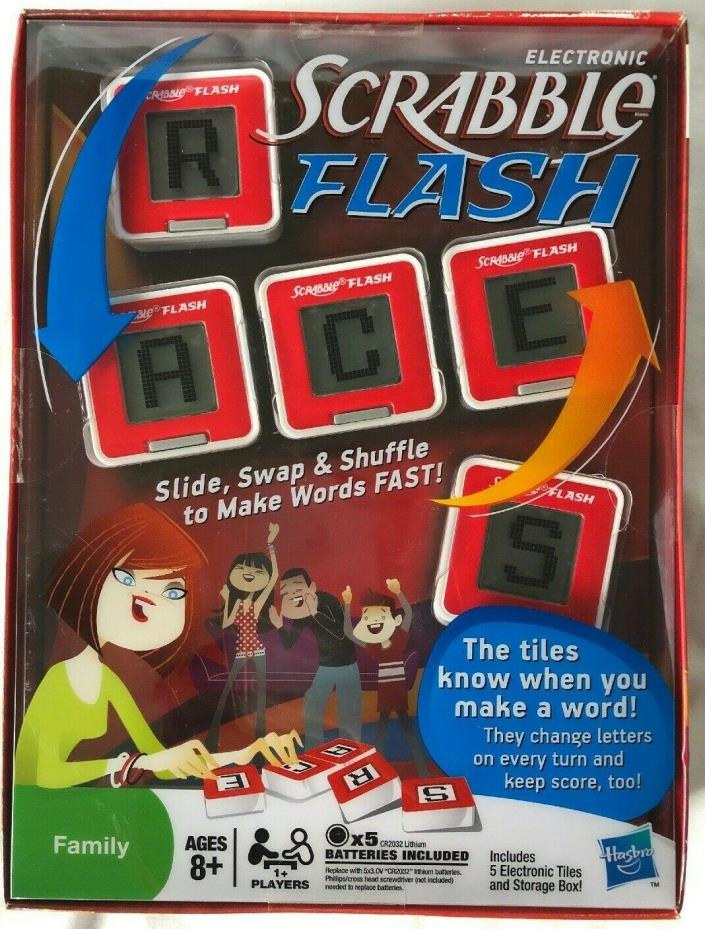 Scrabble Flash Electronic Game - Hasbro/P. Bros - ages 8 and up - Factory Sealed