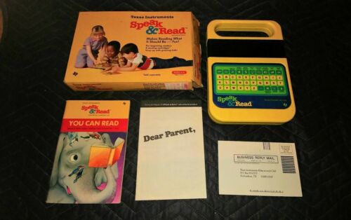 Vintage Texas Instruments Speak And Read 78-80 Works! BOOK and inserts GREAT LOT