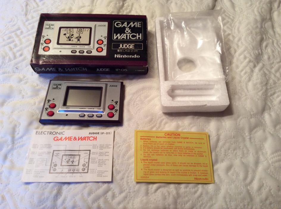 Nintendo JUDGE, MINT, New IP-05 Game Watch Silver Series, Japan, RARE, Boxed
