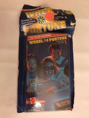 Vintage 1988 Wheel Of Fortune TV Play Along Game VHS Tape