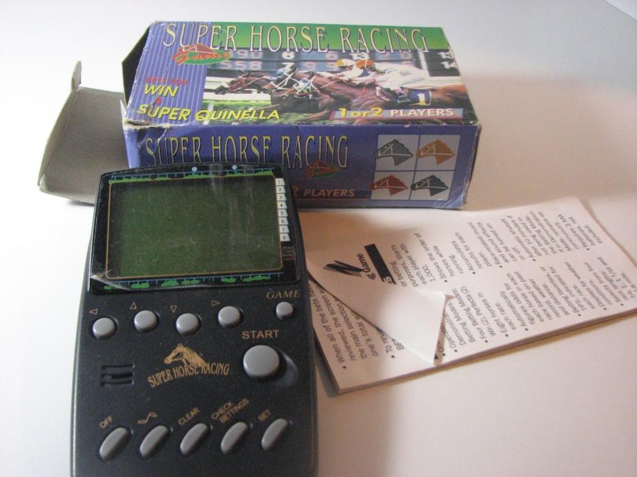 Super Horse Racing Handheld Electronic Game Works Complete With Box and More