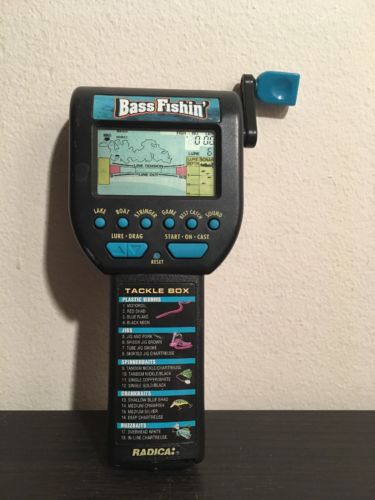 Radica Bass Fishin' Handheld Electronic Game Tested And Works 1996