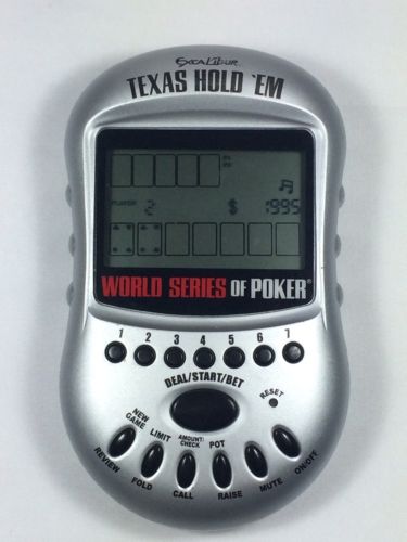 Excalibur TEXAS HOLD 'EM POKER Electronic Handheld Game • MODEL 399