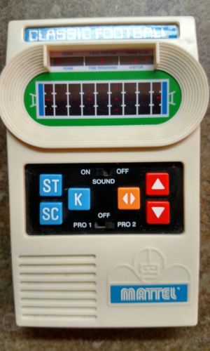 2000 Classic Mattel Football handheld electronic game excellent condition sound