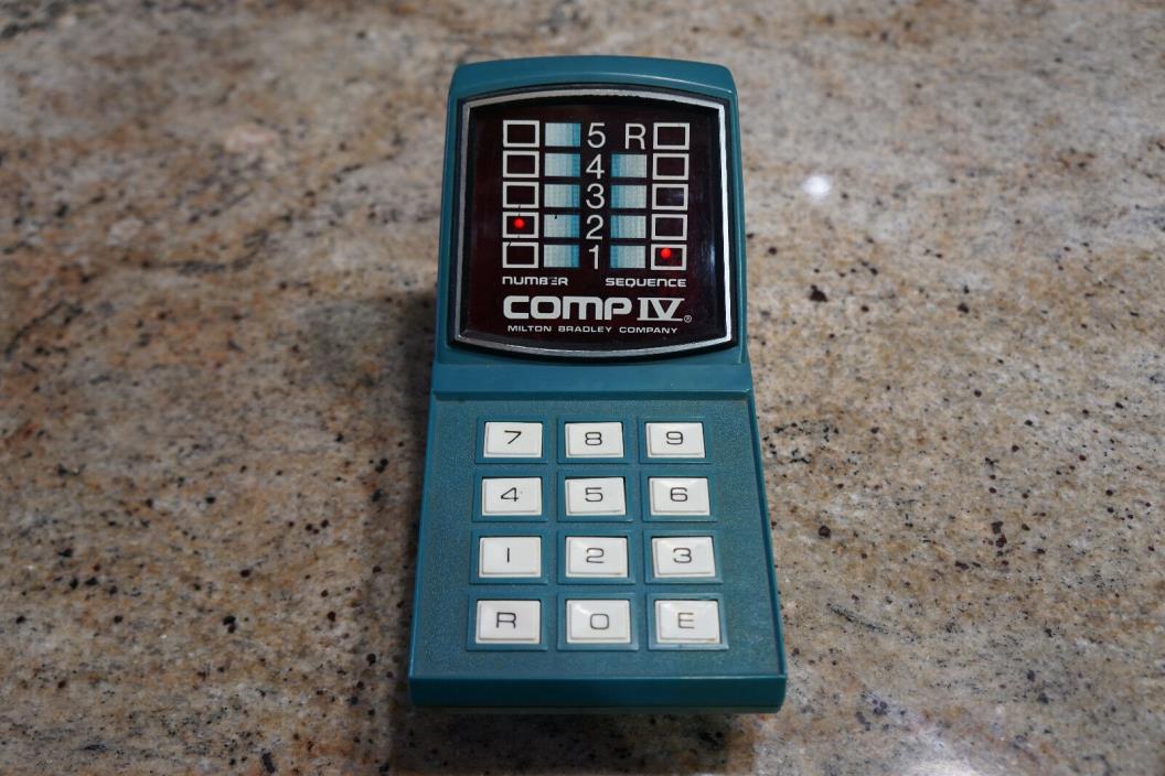 Vintage 1977 COMP IV By Milton Bradley - Number Sequence Game