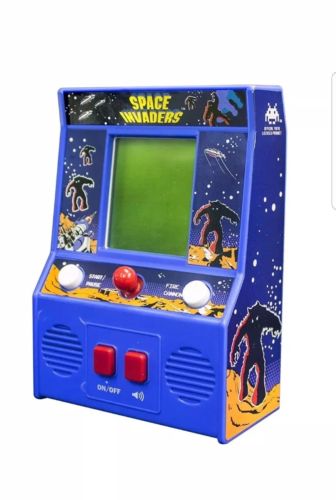 Classic Arcade Electronic Space Invaders Handheld Game Retro Sound Effects