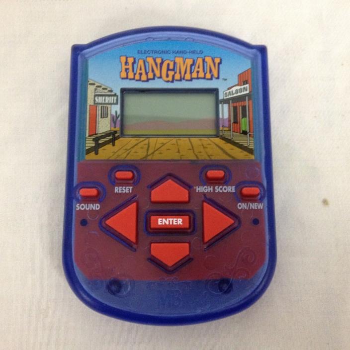Electronic Hand-Held Hangman Game By Milton Bradley 1995