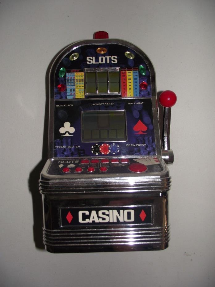 vintage mini miniature slot machine game casino slots blackjack poker hold em