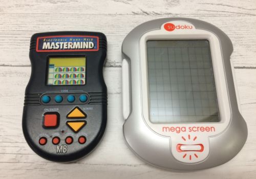 Mastermind Milton Bradley  Sudoku Techno Source Electronic Hand Held Game