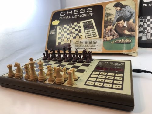 Fidelity Electronics Chess Challenger Game Vintage w/ Manual Box Power Supply
