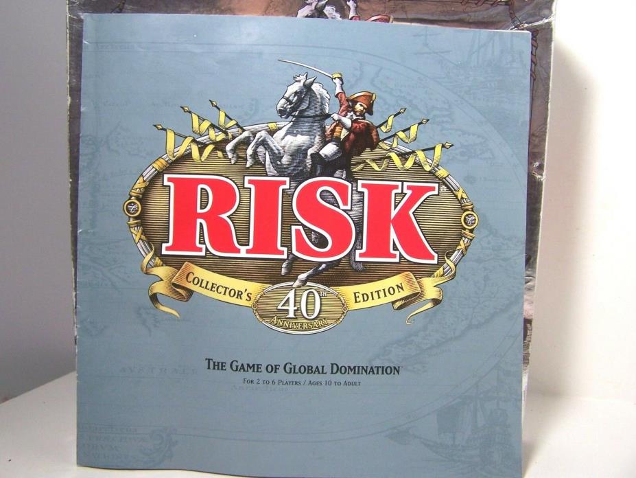 RISK 40th Anniversary Collectors Edition- Game Rules-Instructions Booklet VGUC