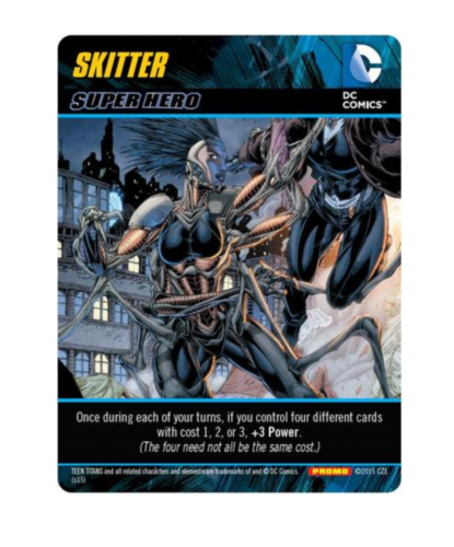 ~DC DECK BUILDING GAME SKITTER SUPER HERO PROMO CARD CRYPTOZOIC NEW!~