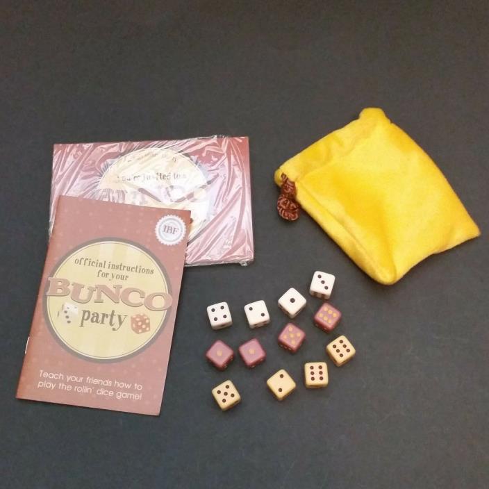 BUNCO Family Game Replacement Dice Instructions Invitations