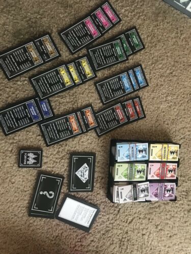 Monopoly Millionaire Replacement Game Parts MONEY Property Special Cards