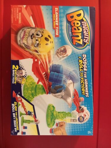 Mighty Beanz Slammer Time Race Track, 2 Exclusive Beanz *