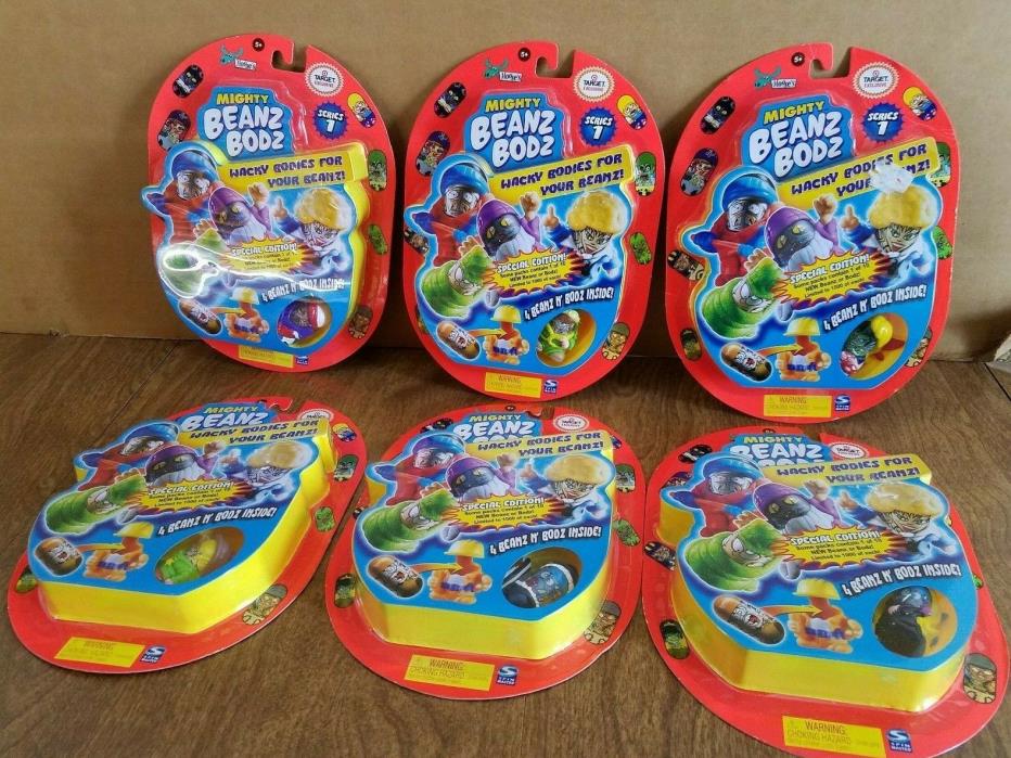 Mighty Beanz Bodz Series 1 Wacky Bodies Lot of 6 Target Exclusive NEW