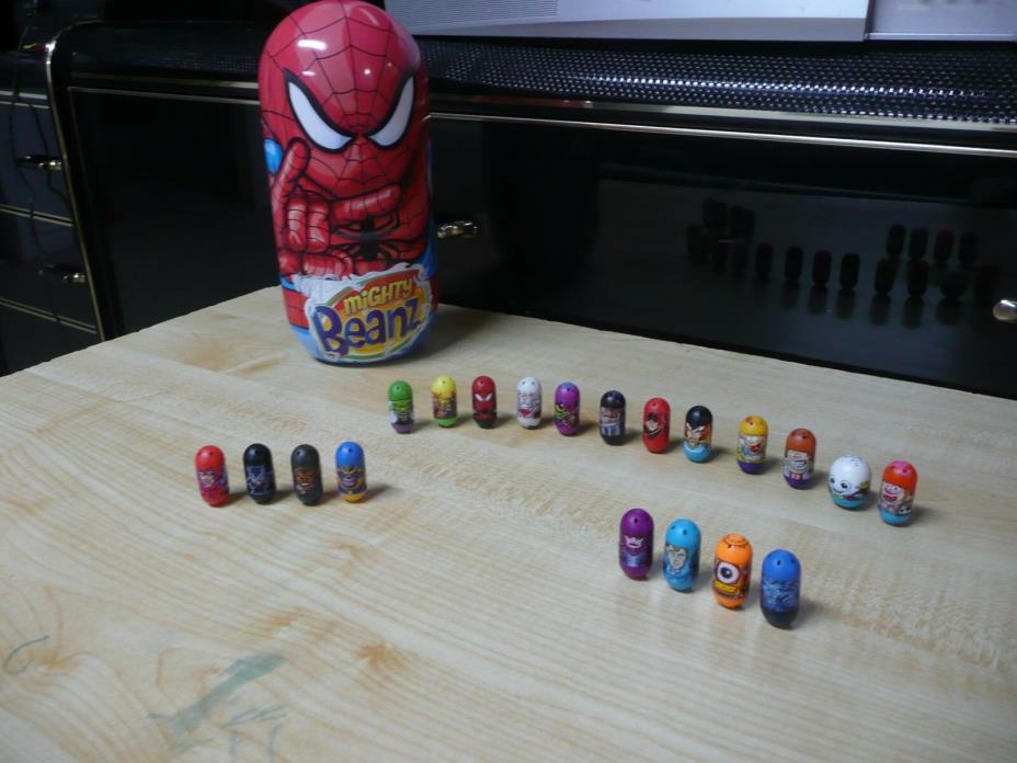 mighty beanz marvel mixed lot of 20 see pics