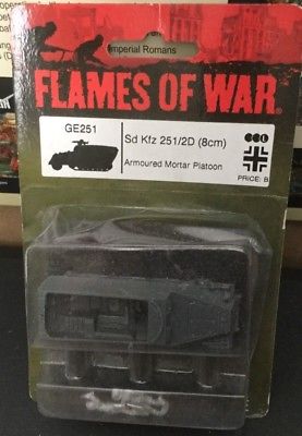 Sd KFZ 251/2d 8cm Mortar Half-track WWII15mm Flames of War German halftrack 81mm