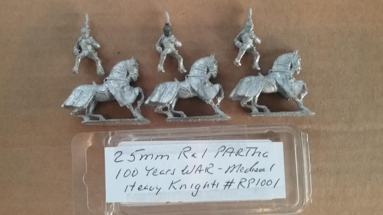 25mm Ral Partha  100 Years War Medieval Heavy Knights