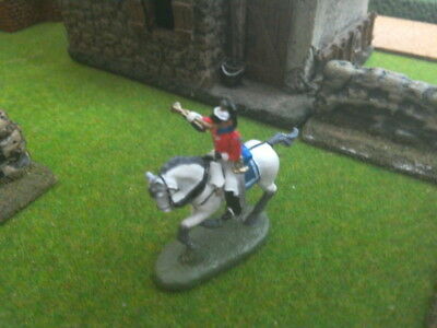 25mm painted metal Osprey/delPrado Napoleonic Bugler, white horse x1