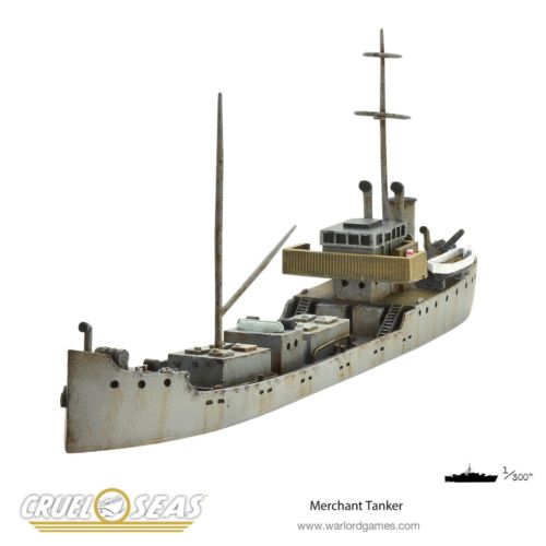 28mm Warlord Games Cruel Seas Merchant Tanker 1/300 WWII Coastal Naval, BNIB